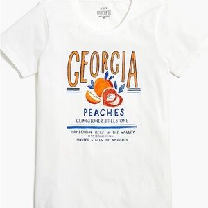 J Crew Factory Collector Tee Georgia Peaches size medium NWOT